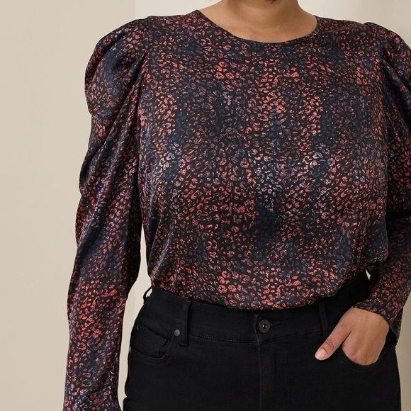 Torrid Satin Puff Long Sleeve Top - Picture 5 of 10